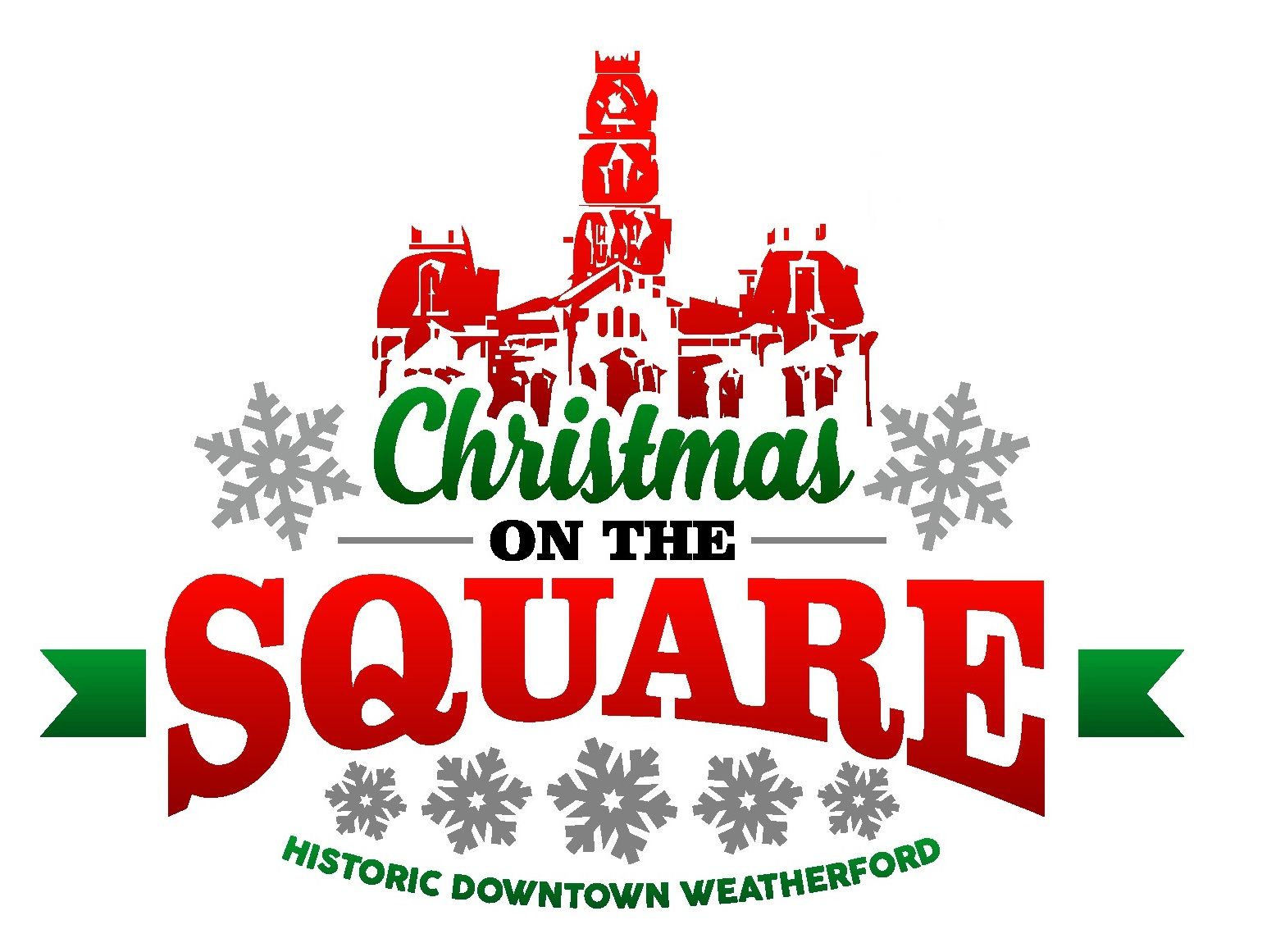 Christmas On The Square Logo 2021 Versions RED GRN